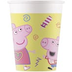 Peppa Pig Bekers 200ml 8st, Verzenden