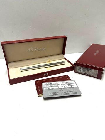 S.T. Dupont - ST Dupont Classique silver “lignes arretees”, Nieuw