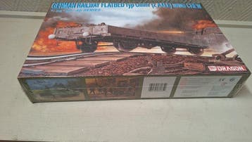 Dragon 1:35 - Modèle réduit - Duitse spoorweg platte wagen, Nieuw