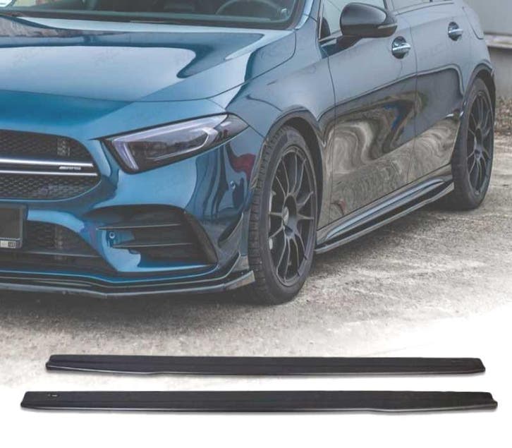 RAJOUTS BAS DE CAISSE MERCEDES W177 LOOK AMG A35 NOIR, Autos : Pièces & Accessoires, Carrosserie & Tôlerie, Envoi