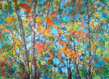 Jana Noldin - Large painting Melody (90 x 130 x 3,5 cm)