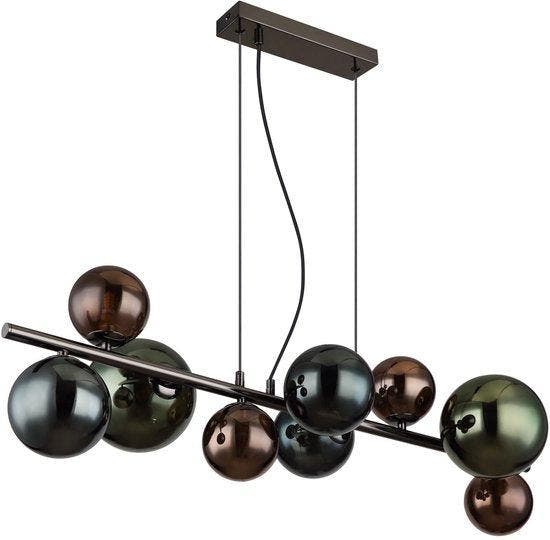 2dekans | Globo - hanglamp - RIHA - multicolor - glas -, Huis en Inrichting, Lampen | Overige, Ophalen of Verzenden