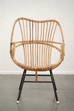 Rohé Noordwolde - Chaise - Rotin - Fauteuil vintage en rotin