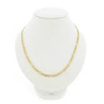 Gouden Figaro schakelketting, Ophalen of Verzenden, Gebruikt, Overige kleuren, Goud