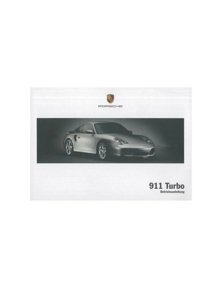 2005 PORSCHE 911 TURBO INSTRUCTIEBOEKJE DUITS, Auto diversen, Handleidingen en Instructieboekjes, Ophalen of Verzenden