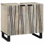 vidaXL Wastafel kabinet voor de badkamer met plank Wit 62 x, Verzenden, Nieuw