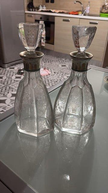 Aiguière - Verre, Argent - Carafe