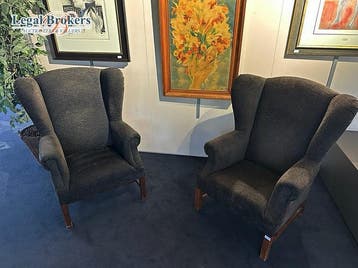 2x Oorstoelen - 80s, Antiek en Kunst, Ophalen of Verzenden