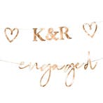 Rose Gouden Bruiloft Letterslinger Engaged 4m 2st, Verzenden, Nieuw