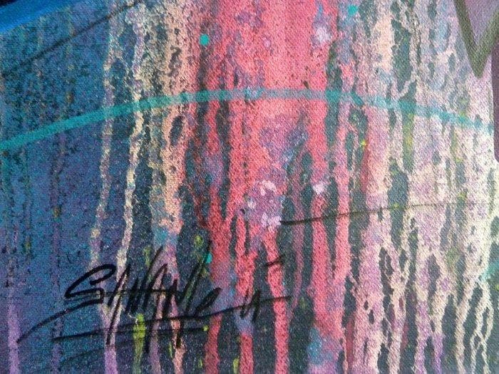 saname (1980) - Trace n°2611, Antiquités & Art, Art | Peinture | Moderne