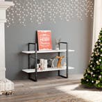 vidaXL Boekenkast met 2 schappen 100x30x70 cm bewerkt hout, Huis en Inrichting, Verzenden, Nieuw