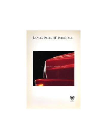 1993 LANCIA DELTA HF INTEGRALE BROCHURE ENGELS, Ophalen of Verzenden