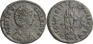 Follis 383/386, Kaiserzeit Aelia Flacilla, Gemahlin des T..., Verzenden