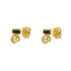 Boucles doreilles - 18 carats Or jaune Diamant (Naturelle), Nieuw