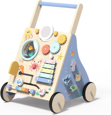 Houten Loopwagen Stabiel | Retour deal, weg is weg, Kinderen en Baby's, Verzenden, Zo goed als nieuw, Duw- of Trekspeelgoed