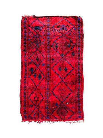 Tapis marocain vintage de la région de Chichaoua – Tapis en
