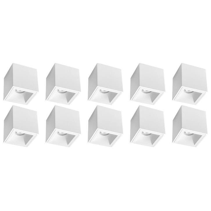Pragmi Cliron Pro Opbouwspot 10 Pack - GU10 Fitting - LED To, Huis en Inrichting, Lampen | Overige, Nieuw, Verzenden