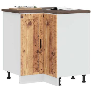 vidaXL Keuken hoekonderkast Porto bewerkt hout oud, Verzenden, Nieuw