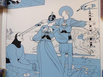 Moebius – Starwatcher - Sphynx - [Le Sphynx Bleu]. zeefdruk, Nieuw