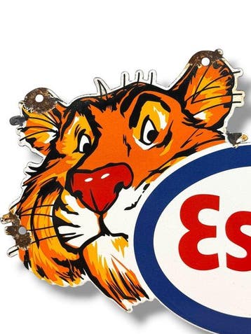 Esso - Emaille plaat - Emaille