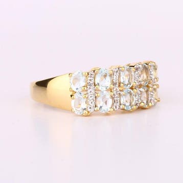 Zonder minimumprijs - Ring Verguld, Zilver - 1.63ct. tw., Nieuw