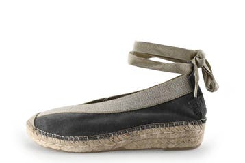 Shabbies Amsterdam Espadrilles in maat 38 Grijs, Espadrilles, Shabbies Amsterdam, Verzenden, Zo goed als nieuw