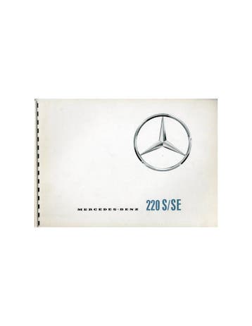 1965 MERCEDES BENZ 220 S/SE BROCHURE FRANS & NEDERLANDS, Nieuw