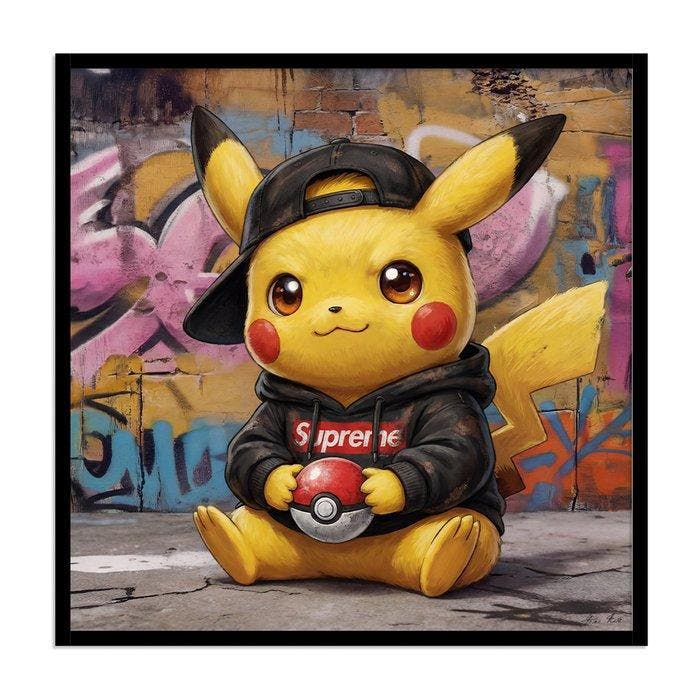 Aiana Roz - Urban Pikachu- Unique Artwork (1/1), Games en Spelcomputers, Spelcomputers | Overige Accessoires
