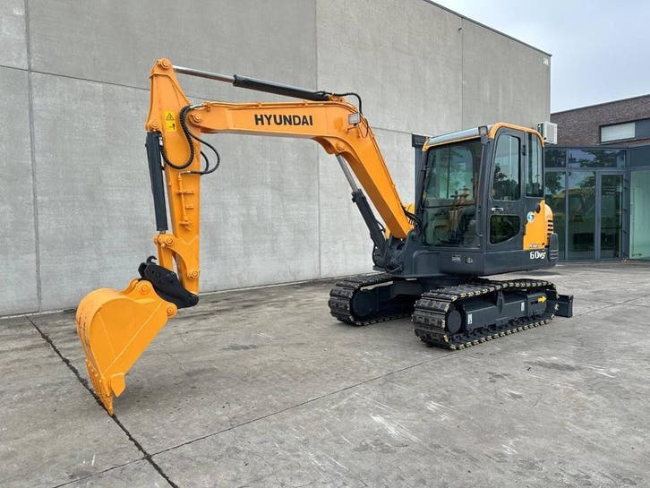 Veiling: Midigraafmachine Hyundai R60VS Diesel 2016, Articles professionnels, Machines & Construction | Grues & Excavatrices, Enlèvement