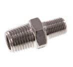 R 1/4 x R 1/8 Inox Double Nipple 16 Bar [2 Pièces], Verzenden