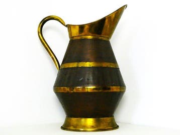 Handvervaardigd - Kan - Grote vintage koperen kan