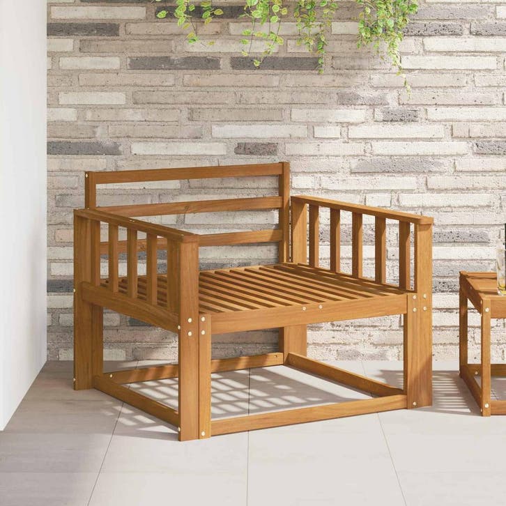 vidaXL Buiten Midden Sofa Naturel, Maison & Meubles, Canapés | Repose-pieds & Poufs, Envoi