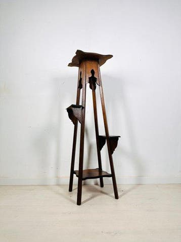 Support - Support en bois de chêne, style Arts and Crafts,