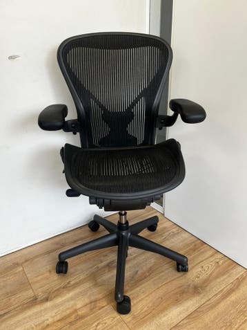 Herman And Miller Office Chair | Posturefit, Verzenden, Zwart, Zo goed als nieuw, Bureaustoel