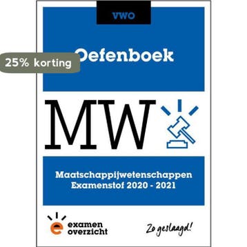ExamenOverzicht - Oefenboek Maatschappijwetenschappen VWO, Verzenden, Gelezen, ExamenOverzicht