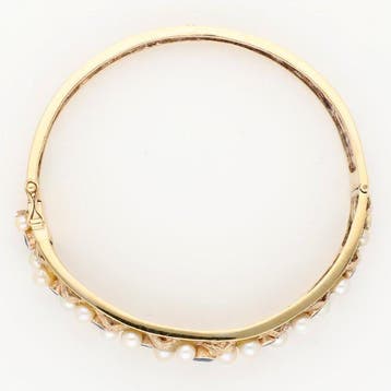 Armband - 18 karaat Geel goud, Figli di V. Franconeri. Parel, Nieuw