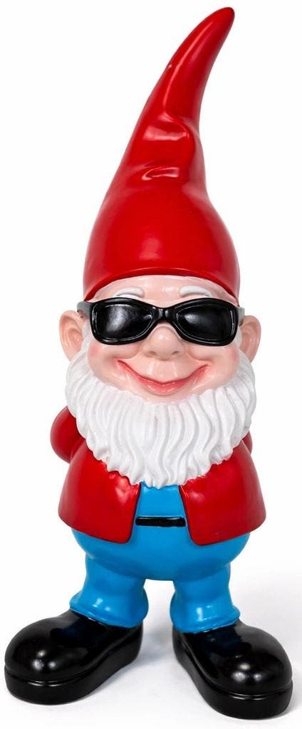 Coole Rode kabouter met bril - 28 cm, Collections, Statues & Figurines, Envoi