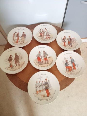 Assiette (7) - nos reservistes - Céramique - assiettes