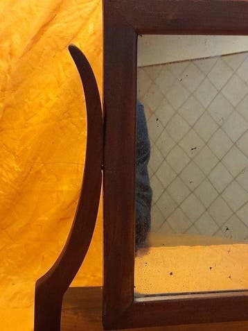 Miroir de table - Bois, Verre