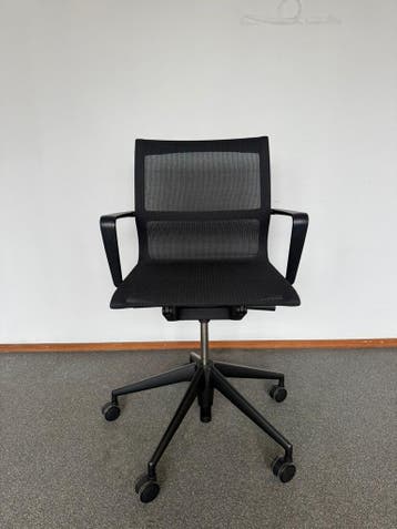 75x Refurbished Vitra Physix Zwart - Zo Goed Als Nieuw!, Verzenden, Bureaustoel