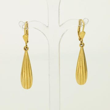 Boucles doreilles - 18 carats Or jaune, Bijoux, Sacs & Beauté, Boucles d'oreilles