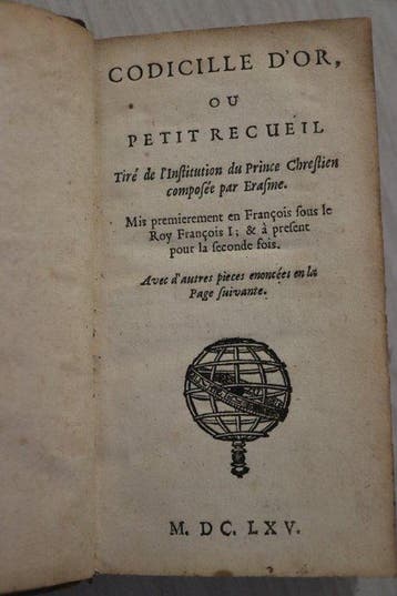 Érasme - Codicille dor, ou Petit recueil tiré de