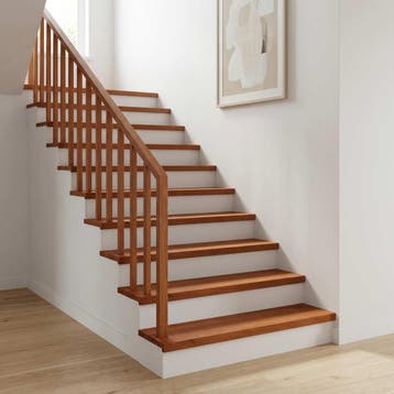vidaXL Trapmatten 12 st Bruin 70 x 25 x 2 cm Massief, Verzenden