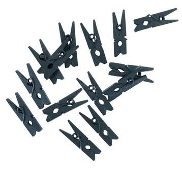 Mini Knijpers Hout Zwart 24st, Verzenden, Nieuw
