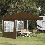 vidaXL Pop-up Feesttent Taupe 288 x 288 x 245 cm Oxford Stof, Verzenden, Nieuw