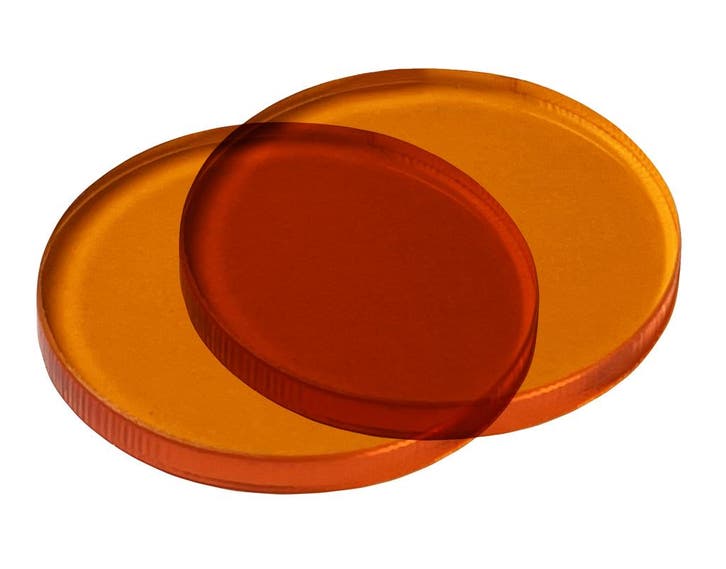 Set van 30 plastic schijfjes (3x30 mm, acrylaat, PMMA, oran, Doe-het-zelf en Bouw, Gereedschap | Overige machines, Nieuw, Verzenden