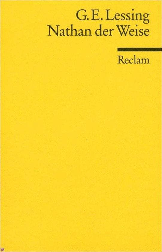 Nathan Der Weise 9783150000038 Gotthold Ephraim Lessing, Livres, Langue | Anglais, Envoi