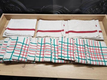 Serviette de table (15) - 54 cm - 51 cm, Antiquités & Art