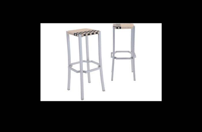 Driade - Philippe Starck - Kruk (2) - One Cafè - Aluminium,, Antiquités & Art, Antiquités | Meubles | Chaises & Canapés