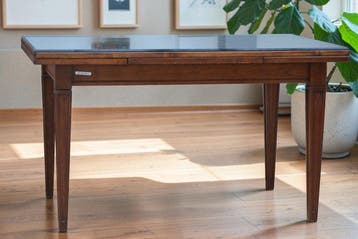 Table à rallonge - Bois, Verre, Nieuw